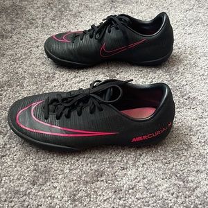 Nike Kids Black and Pink Sneakers